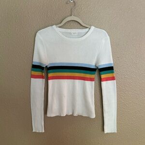 Vintage Multicolor Stripe Sweater
